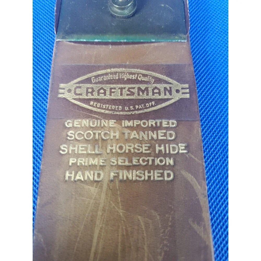 VTG SEARS ROEBUCK CRAFTSMAN RAZOR STRAP LEATHER BARBER'S STRAP #9259 STROP